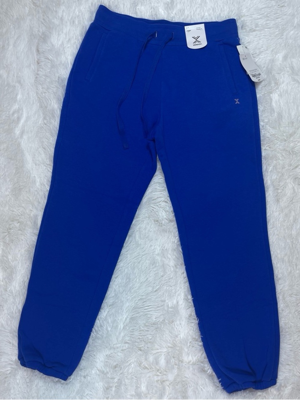 Xersion Women’s Royal Blue Jogger Pants with Drawstring Size M Brand New
